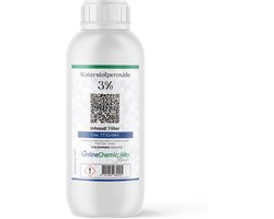 Online chemicalien – Waterstofperoxide – 3% – 1 Liter – Zuurstofwater – Ontsmetten en Huishoudelijk