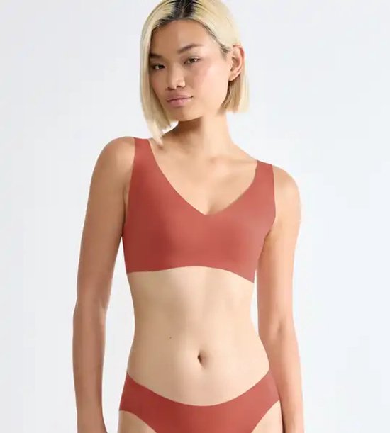 Sloggi Zero Feel Bralette rembourrée 2.0 - Soutien-gorge sans couture - XXL - Crème