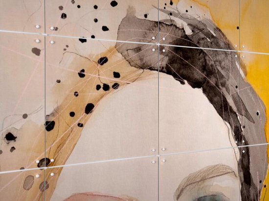 IXXI Sphere, Leigh Viner - 100 x 140 cm - Support de suspension gratuit - Grande décoration murale et posters - Aquarelle, Illustrations, Salon, Chambre, Mode