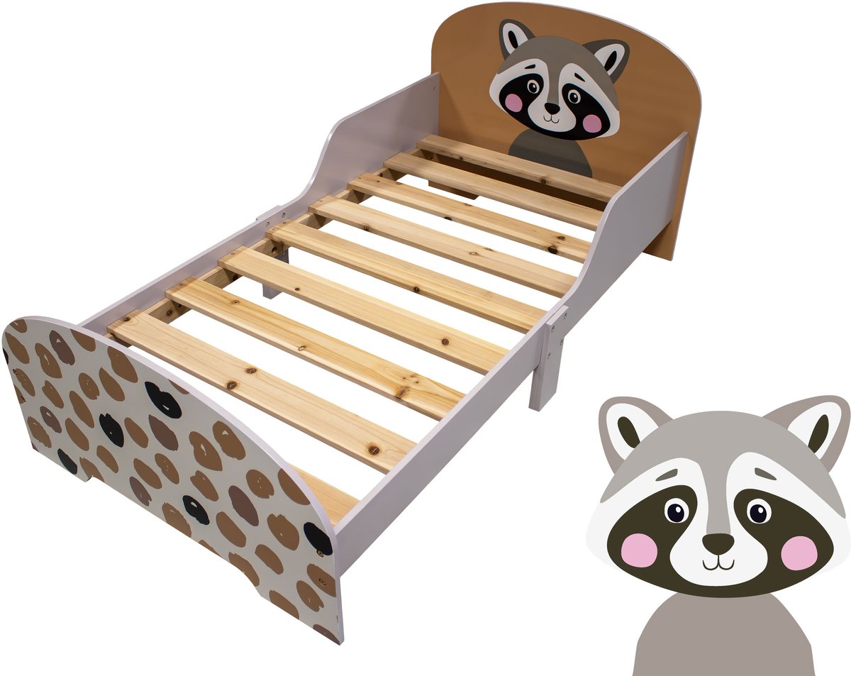 Racoon Racoon Kinderbed Houten Peuterbed - afbeelding 4