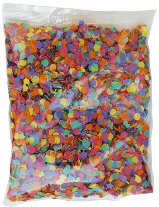Foto: Confetti snippers van papier multi kleuren 200 gram zak feestartikelen