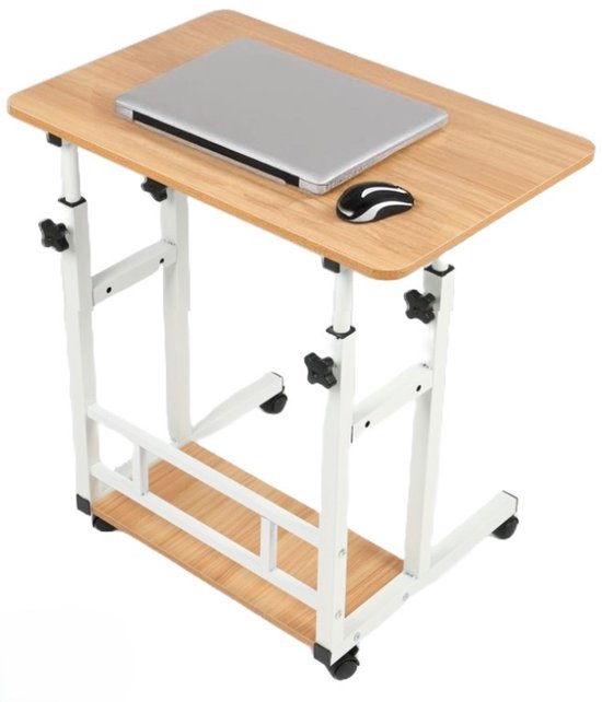 Relaxdays Laptoptisch höhenverstellbar, klappbar, verstellbarer Betttisch für Laptop