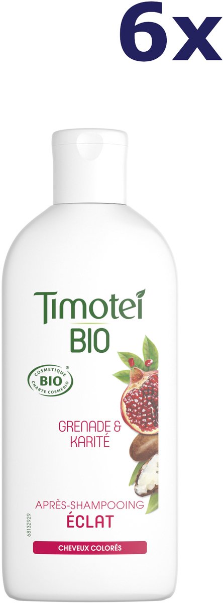 6x Timotei 250ML conditioner Grenade & karite