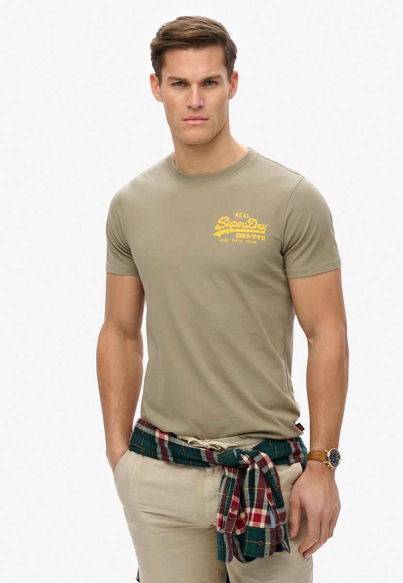 Superdry Vintage Logo Tokyo Shirt Heren Groen