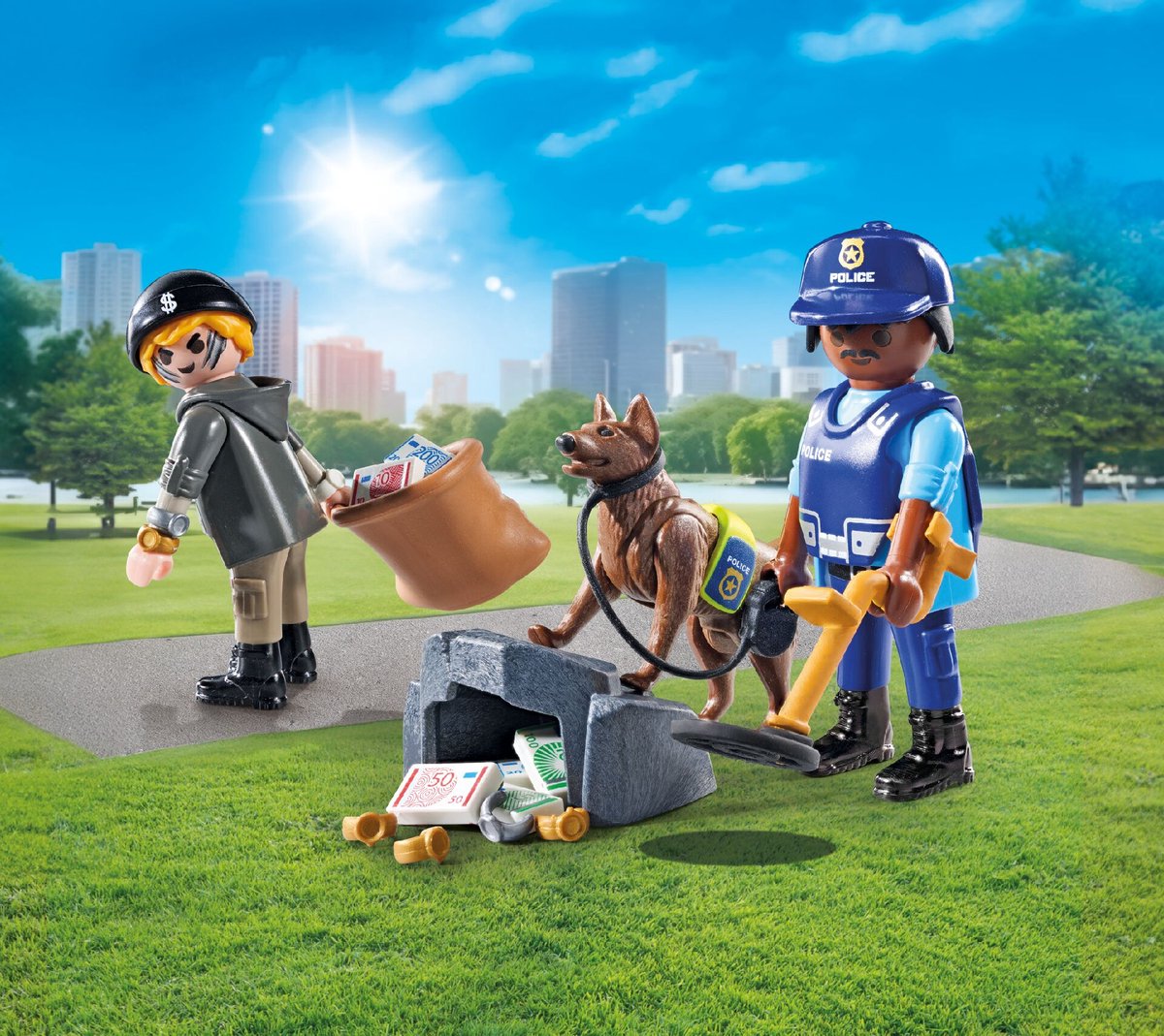 PLAYMOBIL Action Heroes Politiehond met boef 71731 — afbeelding 6