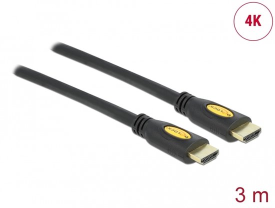 DELOCK Câble HDMI 1.4 High speed Ethernet Coudé 90° droite 2.0m