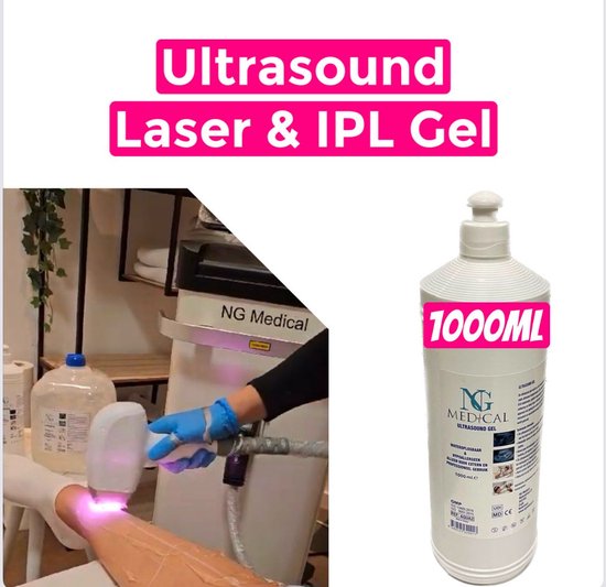ULTRASOUND GEL 1000ml | LASER IPL Gel 1000ml |Diode Laser ontharing Gel | Gel NG Medical