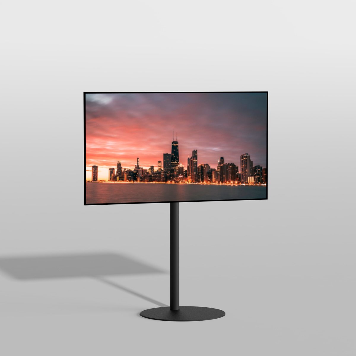 Vloerstandaard SPHERE zwart 100 cm VESA 100x100