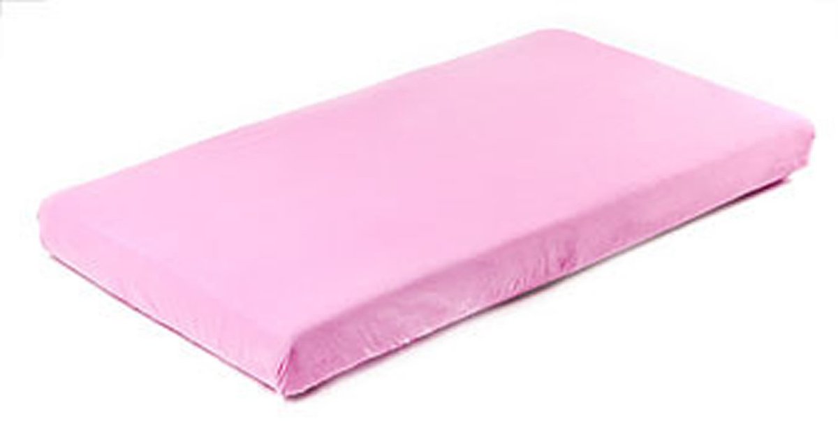 Merkloos - Jersey Onderlaken - Roze - 140x70cm - Elastische Hoeken - Zacht voor de Huid