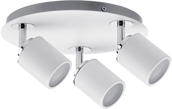 Paulmann 66718 Spotlight Tube IP44 max. 2x10W GU10 wit/chroom 230V metaal 66718 plafondlamp lamp LED plafondlamp plafondspot