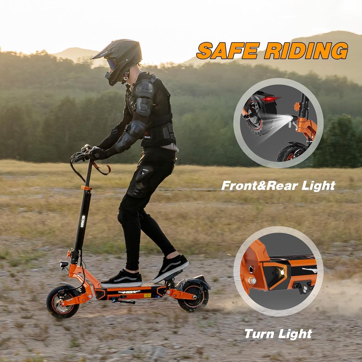 Afbeelding 2 van RCB D7 Elektrische Step | Electric scooter |Opvouwbare E-step| 48V&20.8AH | 25 km/u | 10 inch wielen & Dubbel Demping | Met App & Nederlandse Handleiding