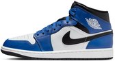 Nike Air Jordan 1 Mid - Maat 44.5 - Blauw / Zwart / Wit - Sneakers Heren - Doos zonder deksel