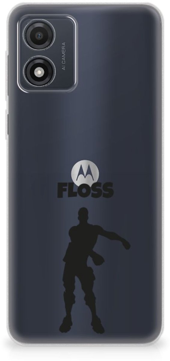 Motorola Moto E13 Telefoonhoesje met Naam Floss