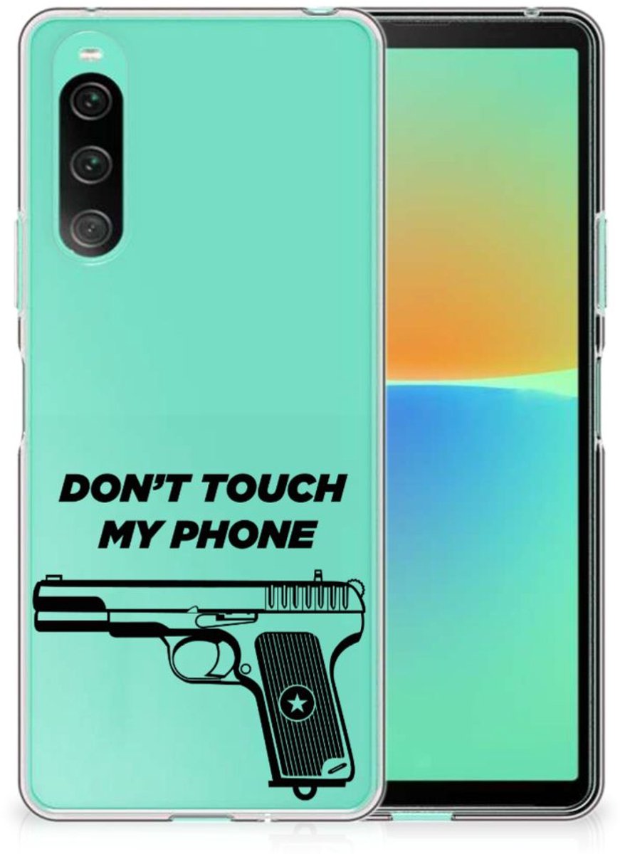 Sony Xperia 10 V Silicone-hoesje Pistol DTMP