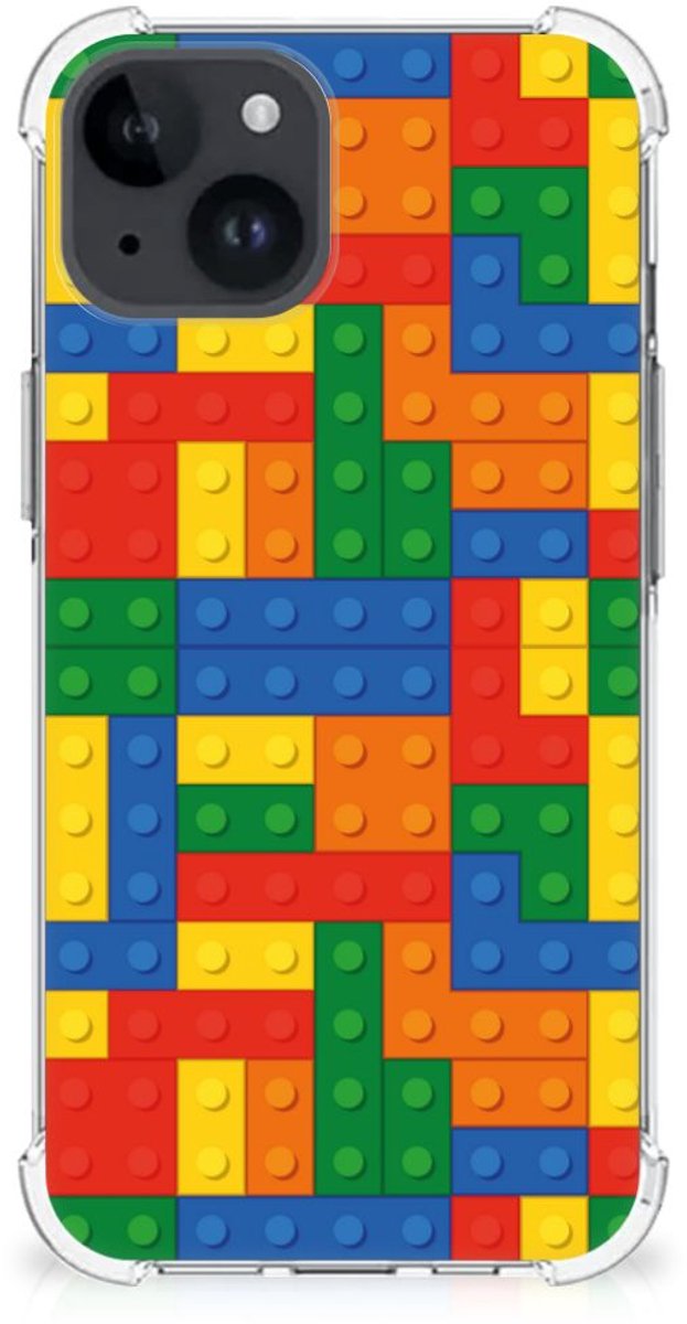 iPhone 15 Doorzichtige Silicone Hoesje Blokken