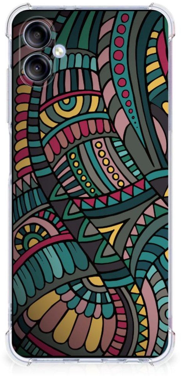 Samsung Galaxy A05 Doorzichtige Silicone Hoesje Aztec