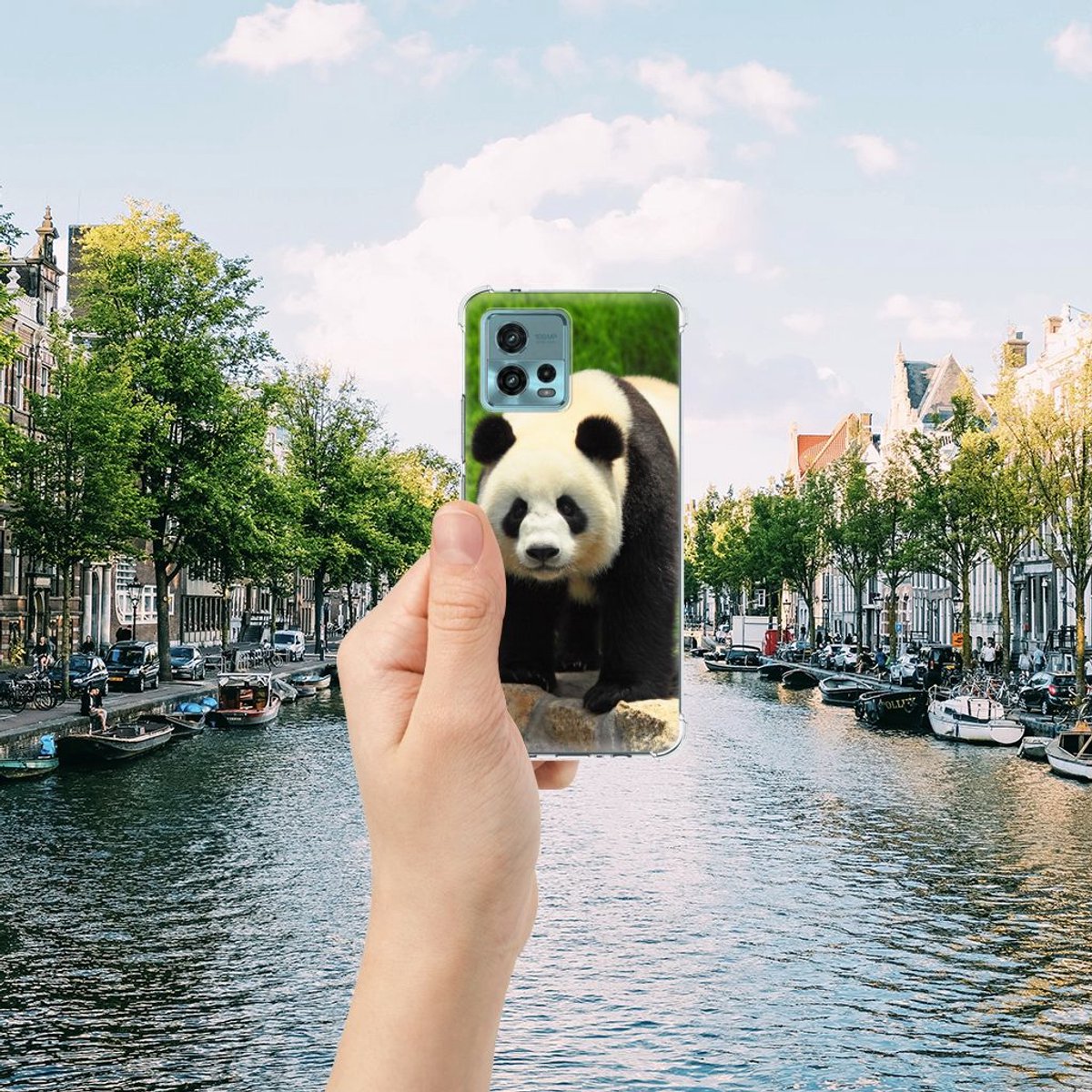 otorola Moto G72 Case Anti-shock Panda