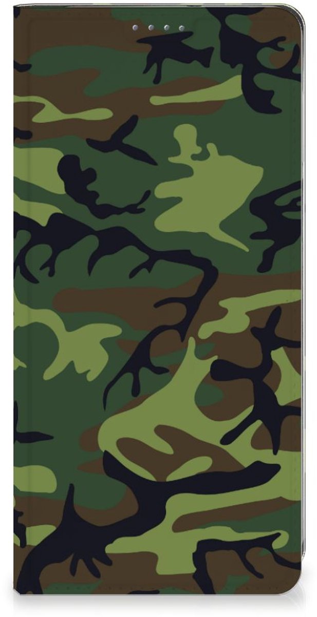 Motorola Moto G54 Hoesje met Magneet Army Dark