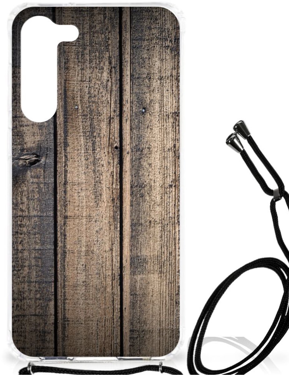 Samsung Galaxy S23 Plus Stevig Telefoonhoesje Steigerhout