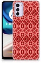 Protection Housse pour Motorola Moto G42 Coque Téléphone Batik Rouge