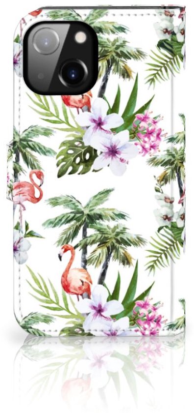 Coque Téléphone Apple iPhone 14 Protection Téléphone Palms Flamingo