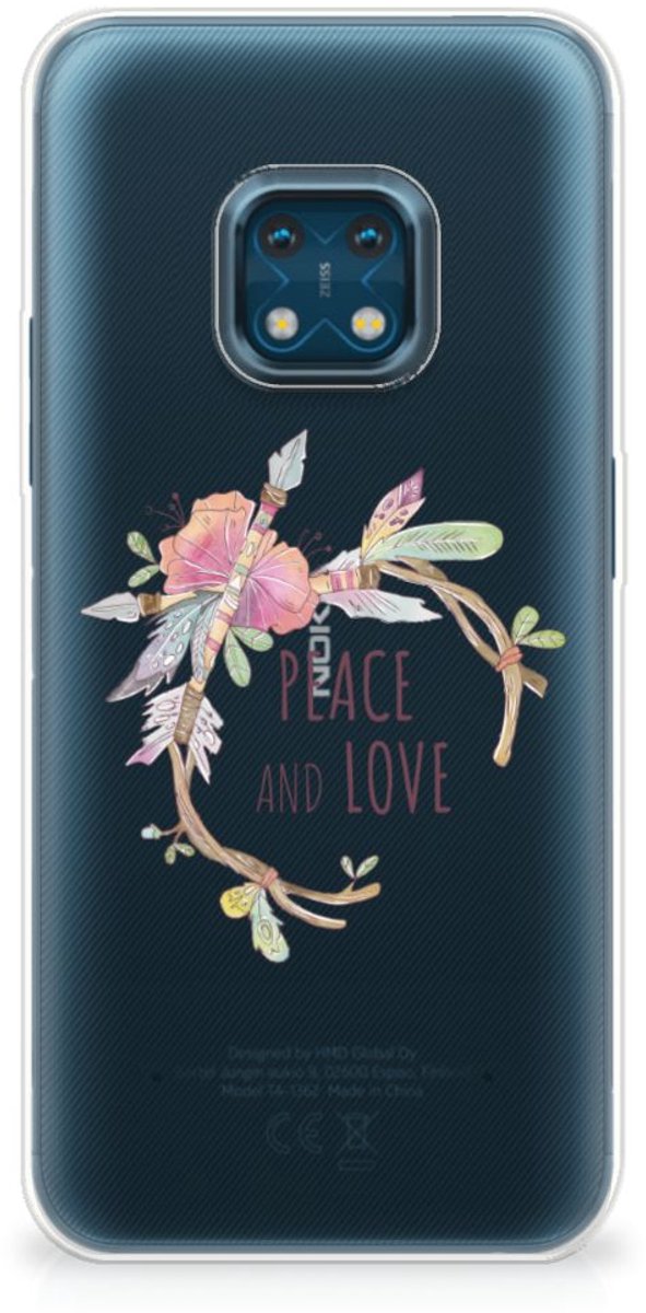 Nokia XR20 Telefoonhoesje met Naam Boho Text