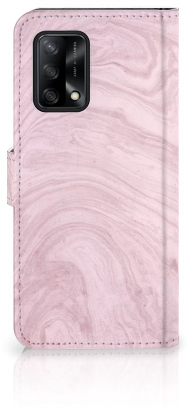Etui pour téléphone portable OPPO A74 4G Etui à rabat Marbré Pink