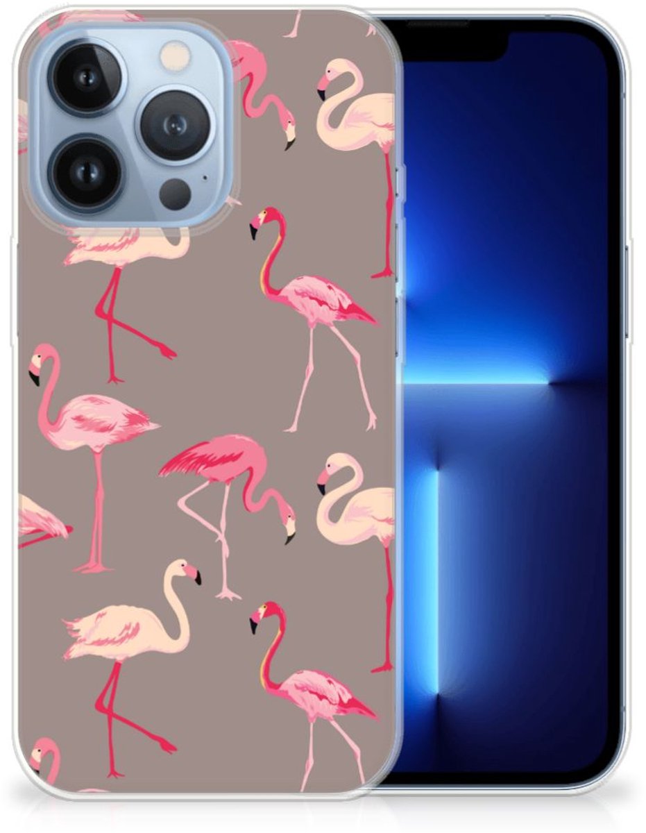Apple iPhone 13 Pro TPU Hoesje Flamingo