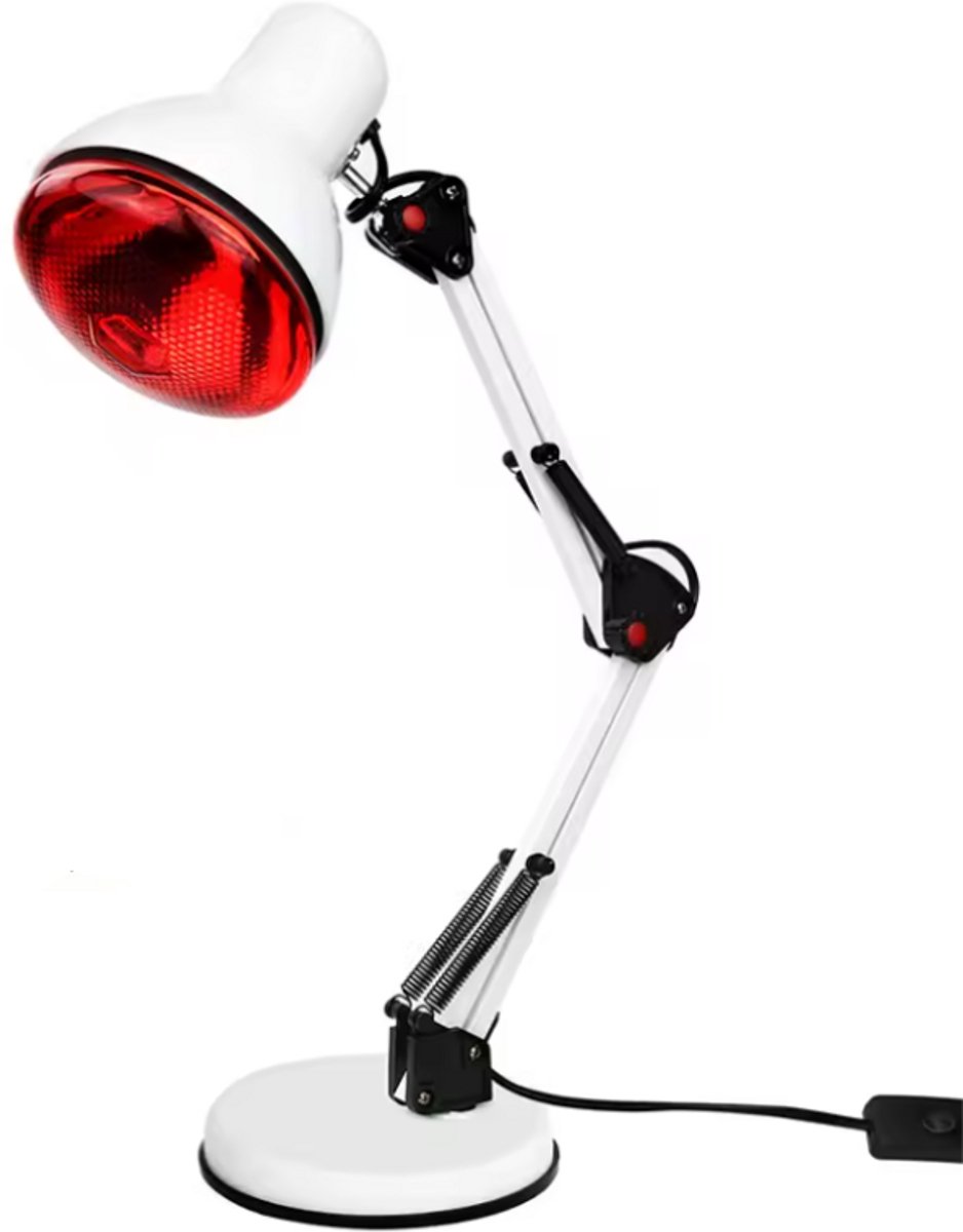 RM Store® - Massage Lamp - Infrarood Lamp - Rood Licht Therapie - Rugpijn - Artritis - Hele Lichaam - Wit - 14 x 13 cm.