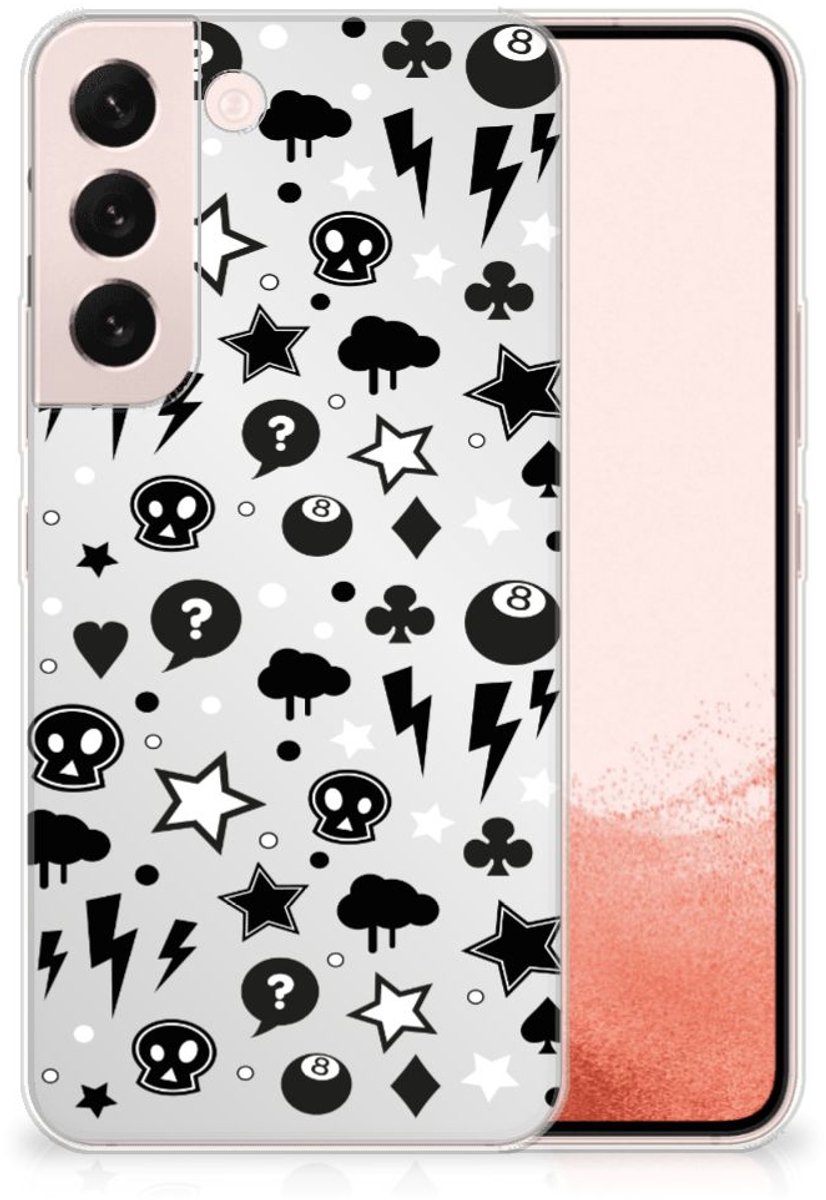Silicone Back Case Samsung Galaxy S22 Silver Punk