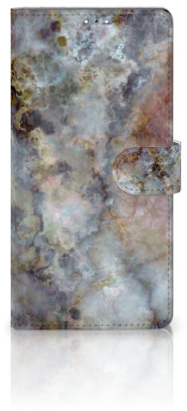 Étui pour téléphone portable Samsung Galaxy S22 Ultra Book Cover Marble Grijs