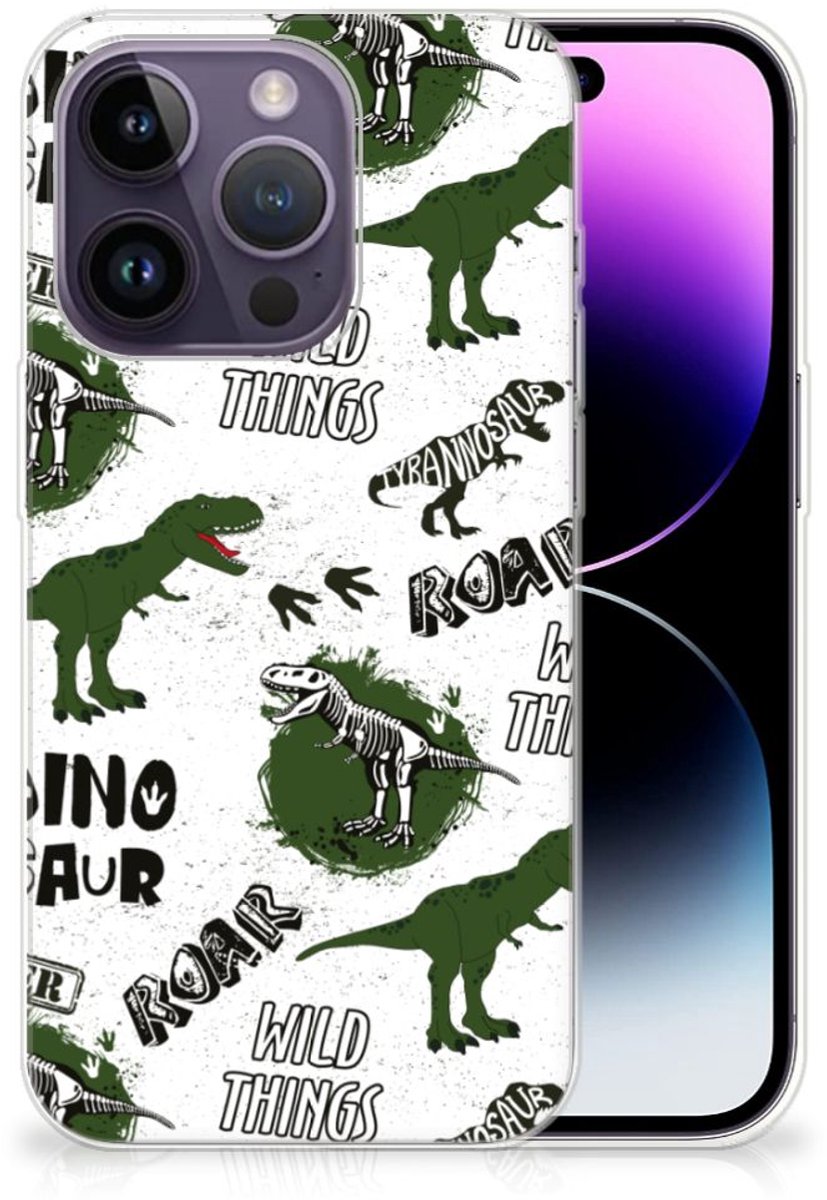 TPU Hoesje voor Apple iPhone 14 Pro Dinosaurus