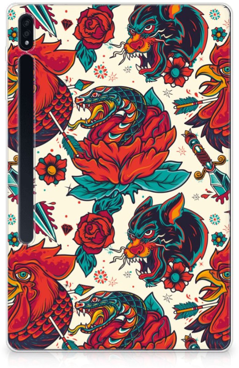 Tablet Backcover met foto voor Samsung Galaxy Tab S7 Plus | S8 Plus Old Skool