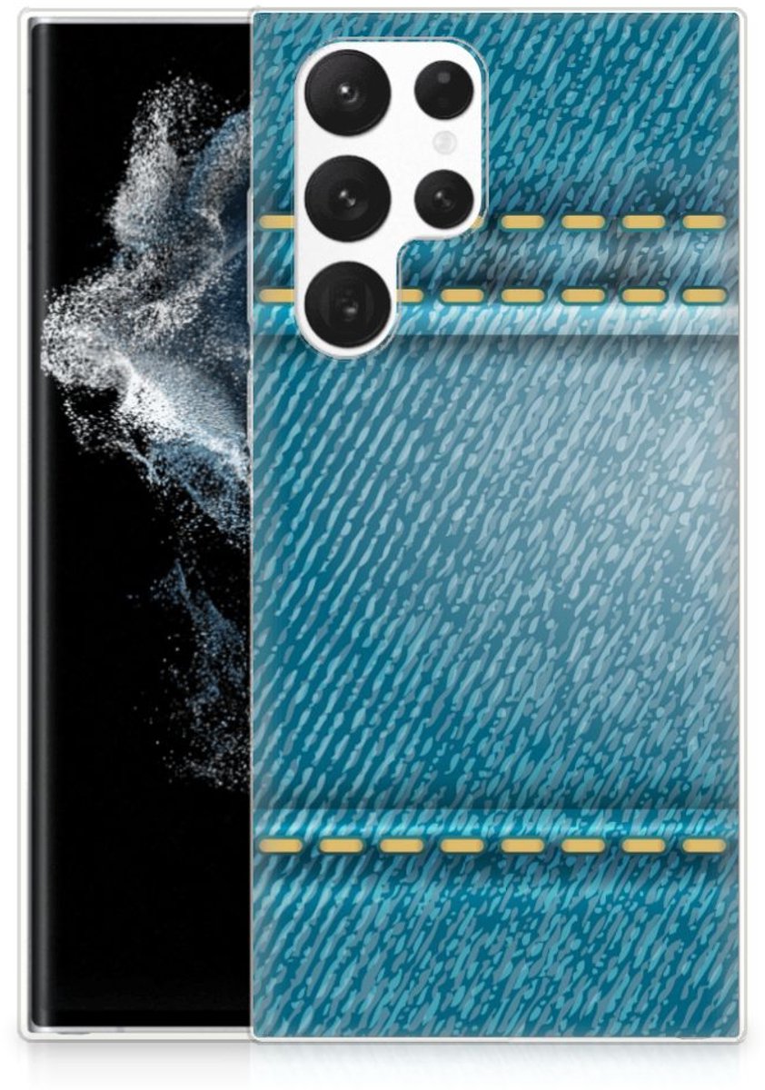 Samsung Galaxy S22 Ultra Silicone Back Cover Jeans