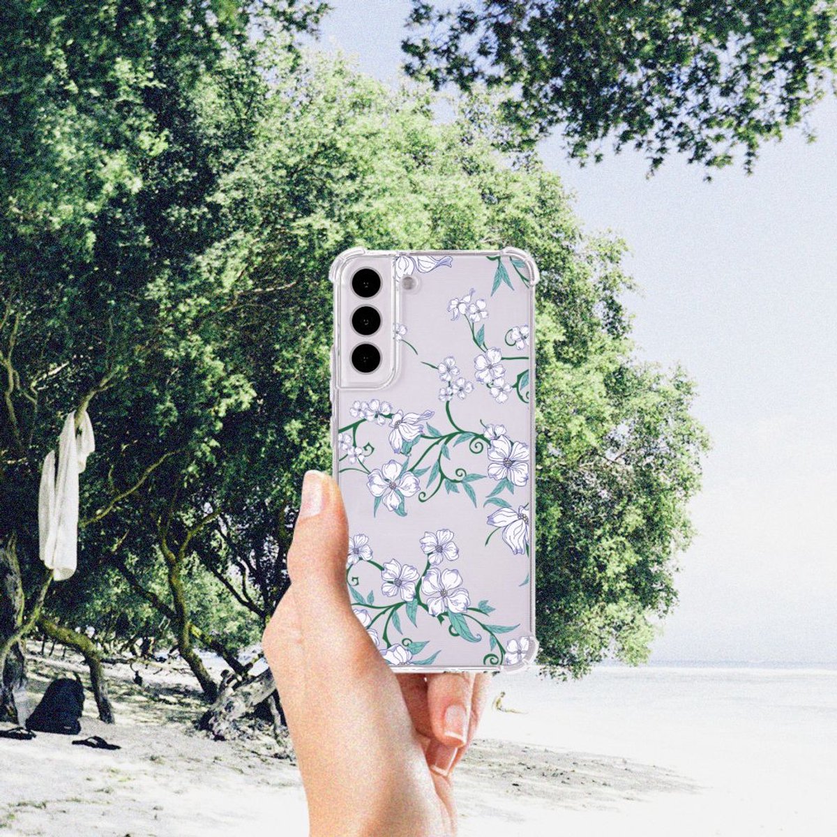 Samsung Galaxy S22 Plus Uniek Case Blossom White