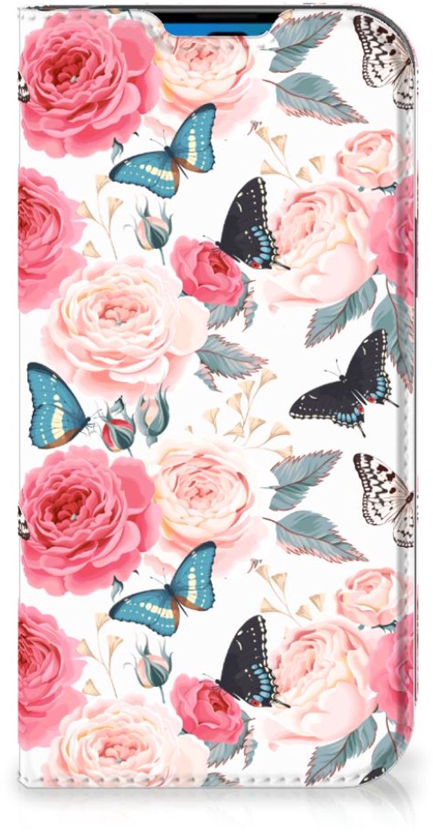 iPhone 14 Pro Smart Cover Butterfly Roses