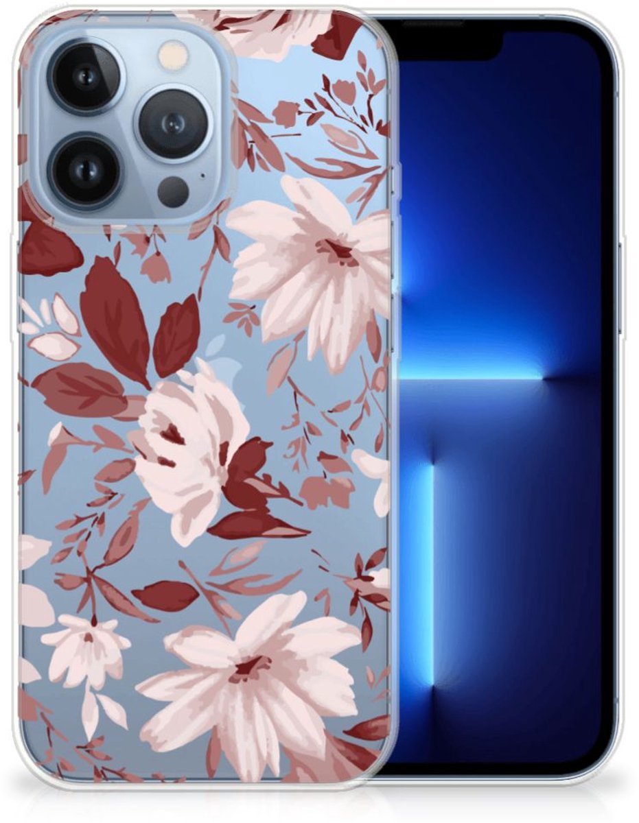 Hoesje maken Apple iPhone 13 Pro Watercolor Flowers