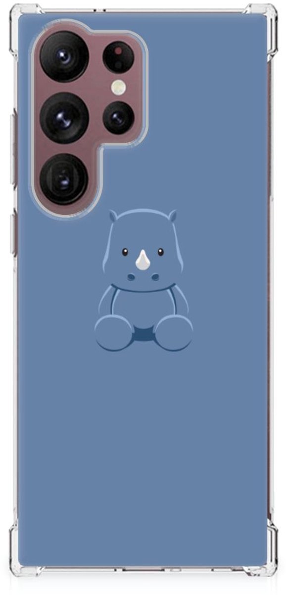 Samsung Galaxy S23 Ultra Stevig Bumper Hoesje Baby Rhino