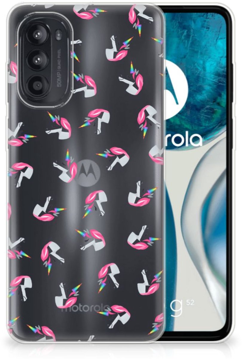 TPU bumper voor Motorola Moto G52/G82 Unicorns