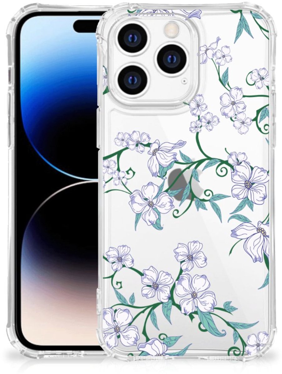 Apple iPhone 14 Pro Max Uniek Case Blossom White