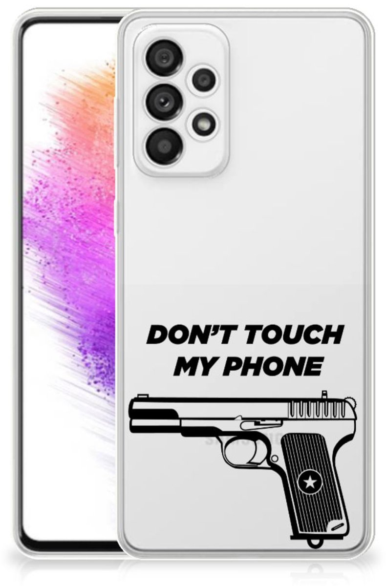 Back Cover voor Samsung Galaxy A73 5G Silicone-hoesje Pistol DTMP