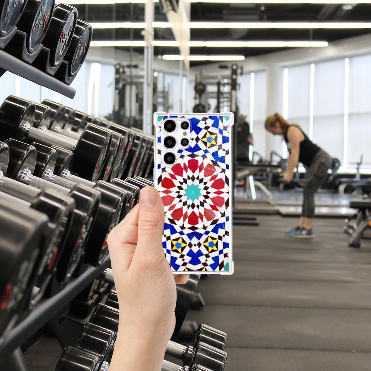 Samsung Galaxy S22 Ultra Anti-Shock Hoesje Mozaïek