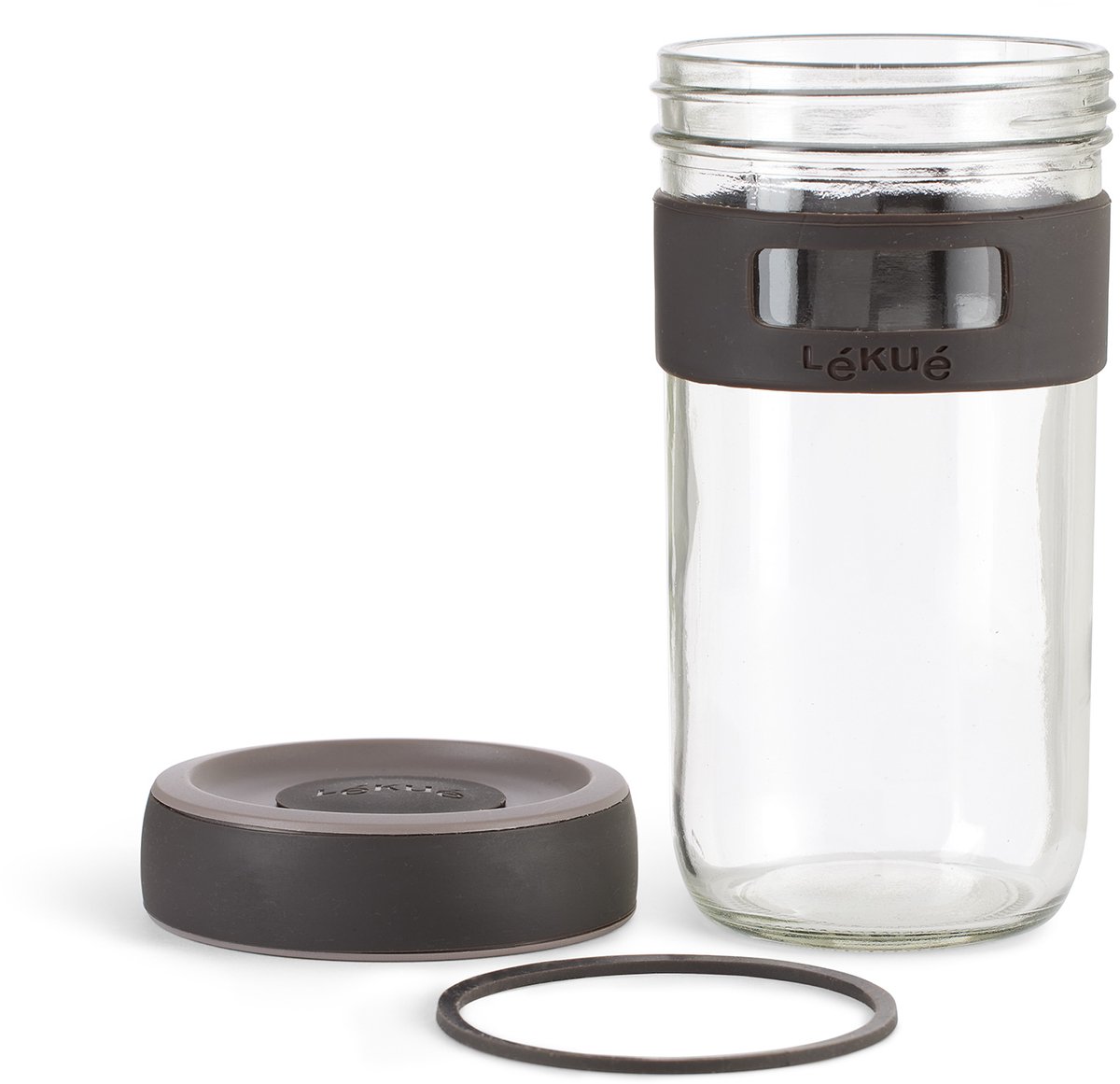 Zuurdesemstarterset, 700 ml, zuurdeeg, starterglas met datumvoeding, elastiek, maatbeker, krijtbord-etiketten, thermometer-strip, siliconen spatel, tweedelige afneembare aluminium kap, 7 stuks Zuurdesemstarterset, 700 ml, zuurdeeg, starterglas met datumvoeding, elastiek, maatbeker, krijtbord-etiketten, thermometer-strip, siliconen spatel, tweedelige afneembare aluminium kap, 7 stuks