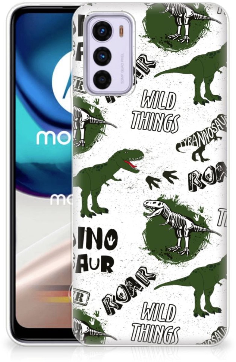 TPU Hoesje voor Motorola Moto G42 Dinosaurus