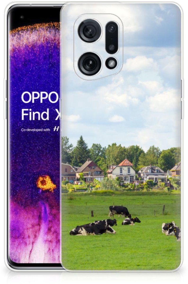 OPPO Find X5 TPU Hoesje Koeien