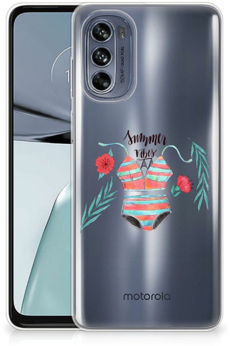 Motorola Moto G62 5G Telefoonhoesje met Naam Boho Summer