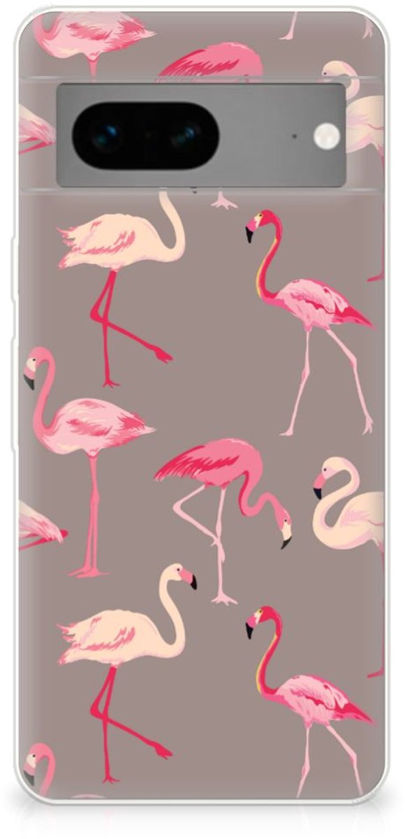 Google Pixel 7 TPU Hoesje Flamingo