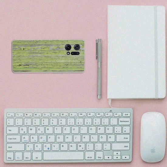 Housse Etui OPPO Find X5 Smartphone Case Vert Wood