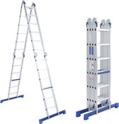 ALDORR Home - Vouwladder Aluminium 4 x 6 treden zonder platform - 3,10 meter