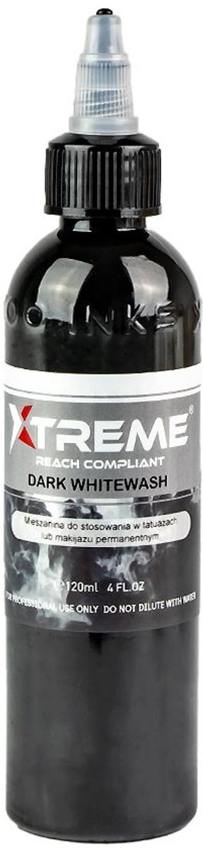 XTreme Ink | Dark Whitewash 120ml | Wit | Tattoo Inkt